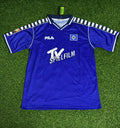 2000/01 Hamburger SV Retro Heimtrikot Rot Fußball HSV Retro – Back View