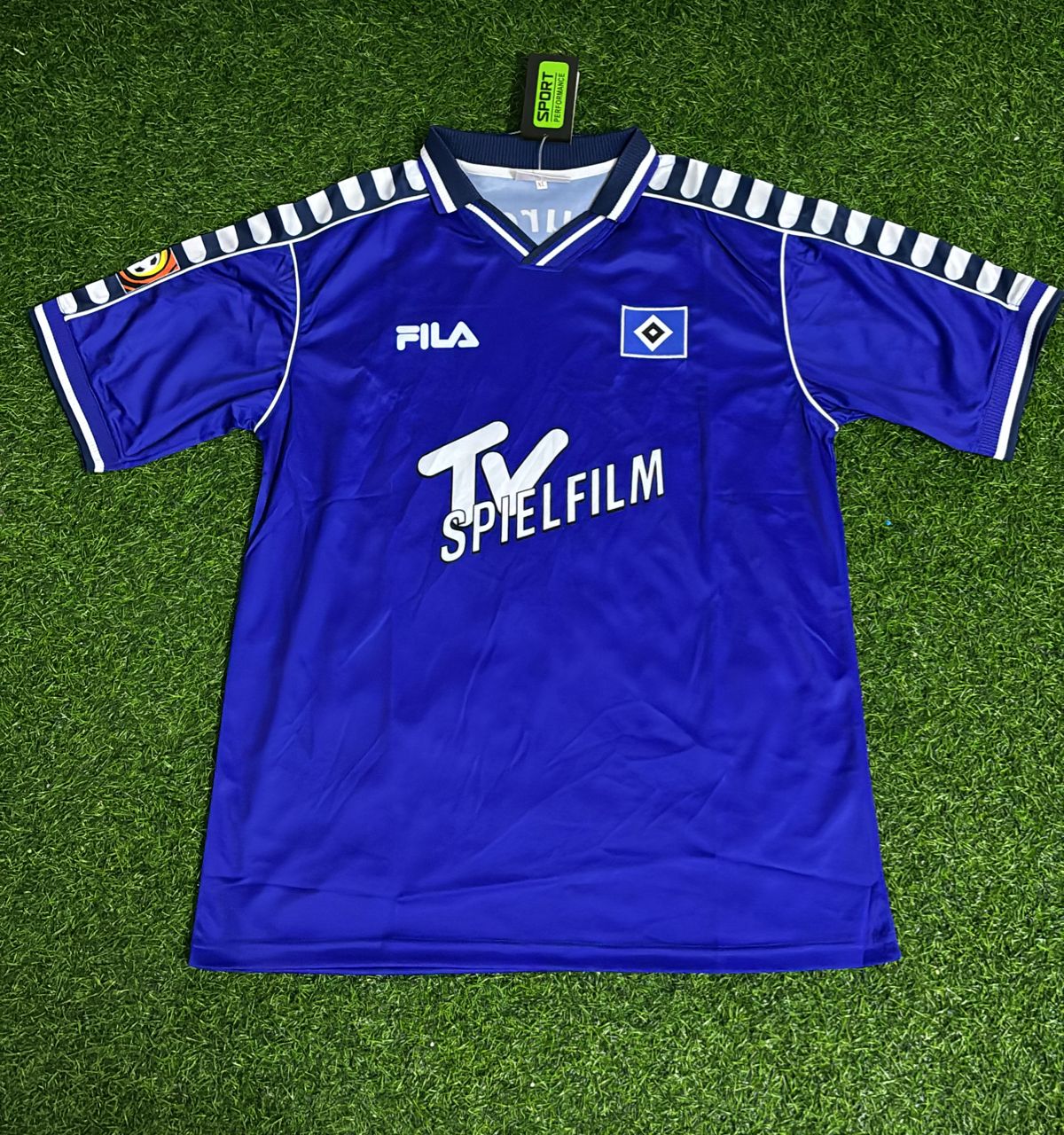 2000/01 Hamburger SV Retro Heimtrikot Rot Fußball HSV Retro – Back View
