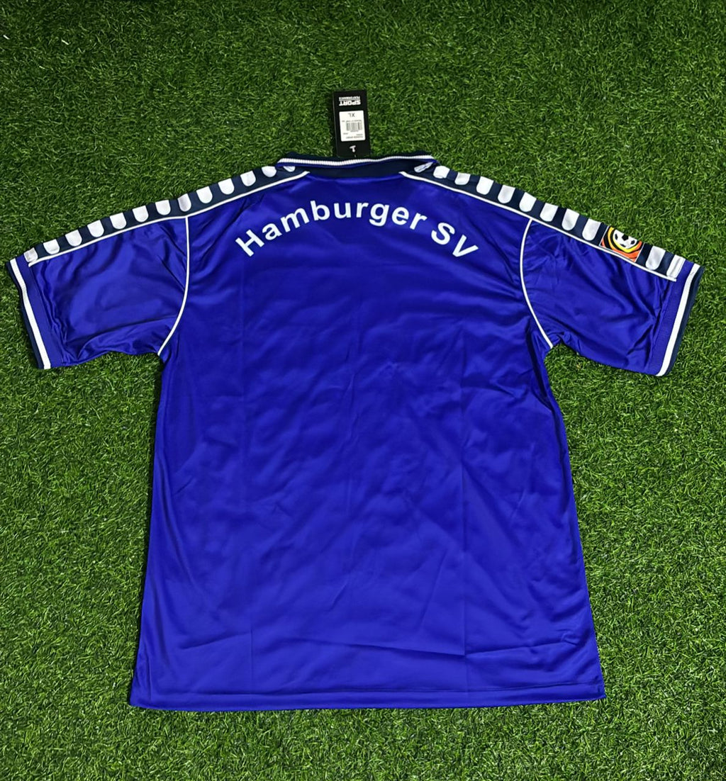 2000/01 Hamburger SV Retro Heimtrikot Rot Fußball HSV Retro – Front View
