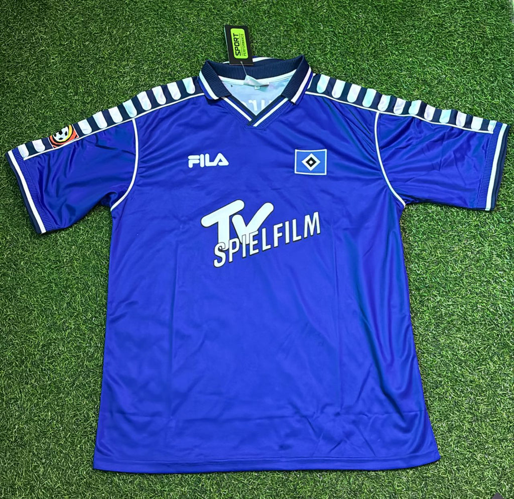 Marek Heinz Hamburger SV 2000-2001 Retro Heimtrikot Rot – Front View