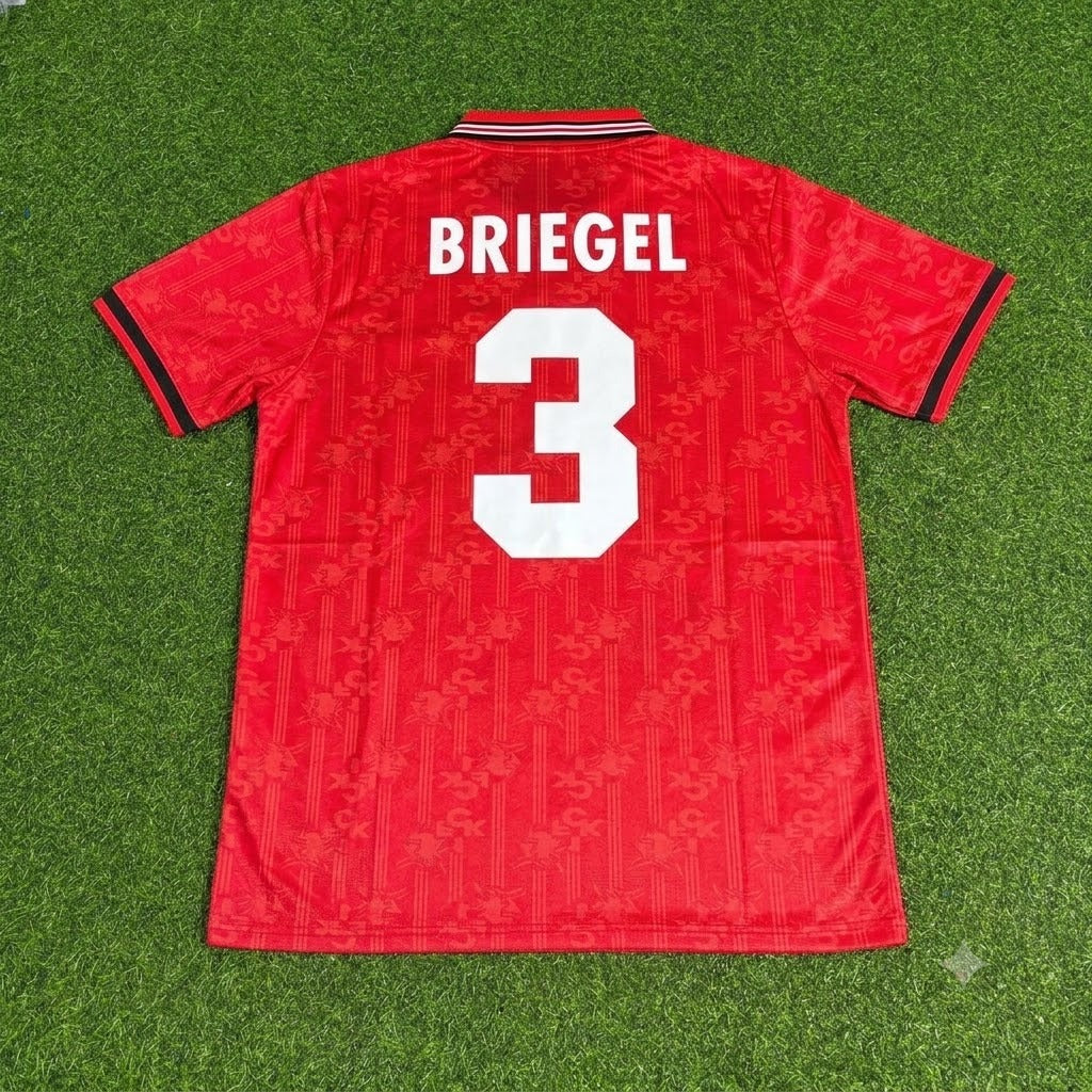 Hans-Peter Briegel FC Kaiserslautern Commemorative Retro Fußballtrikot Jersey – Back View