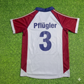 Hans Pflügler #3 FC Bayern München Auswärts Retro Grau – Back View