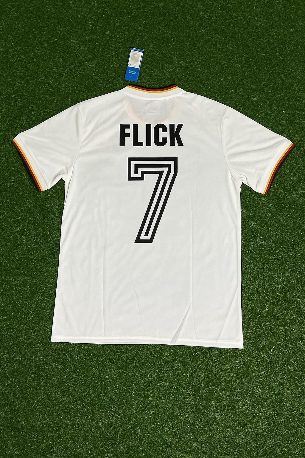Hansi Flick Germany 1986 World Cup Retro Football Jersey – Back View