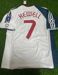 2006 Harry Kewell Liverpool 2007 White Retro Football Jersey – Back View