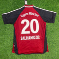2001/02 Hasan Salihamidžić Bayern Munich Red Retro Football Jersey – Back View