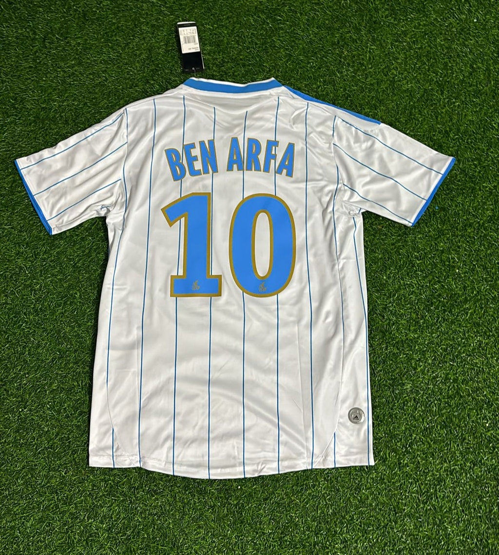 Hatem ben Arfa 10 – Olympique Marseille 2009/2010 Home Retro Kit Jersey – Back View