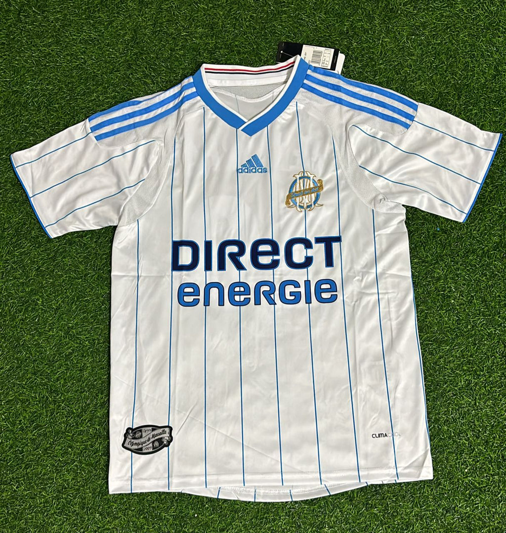 Hatem ben Arfa 10 – Olympique Marseille 2009/2010 Home Retro Kit Jersey – Front View