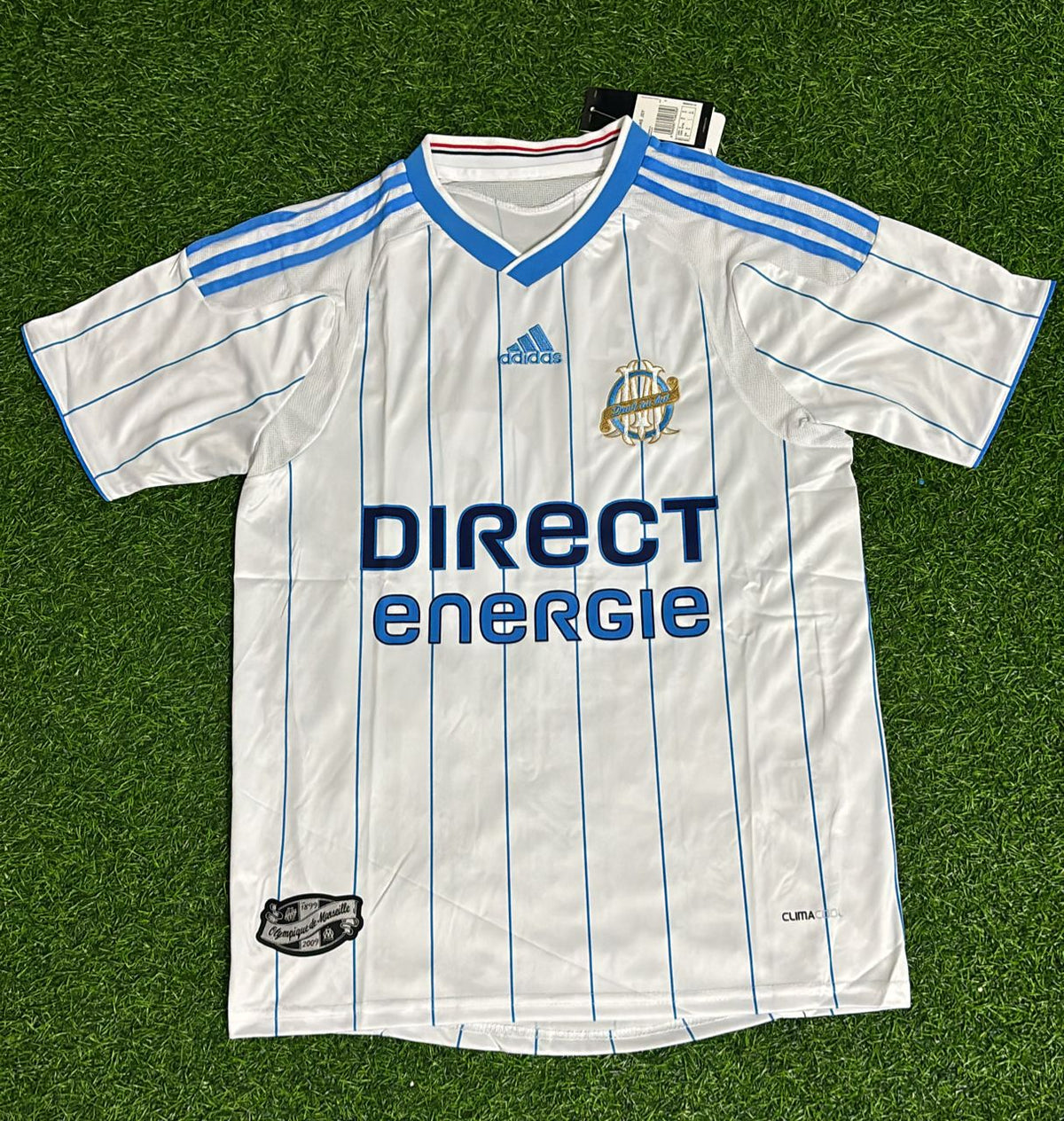 Hatem ben Arfa 10 – Olympique Marseille 2009/2010 Home Retro Kit Jersey – Front View