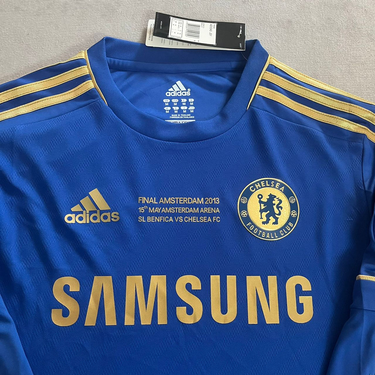 2013 Frank Lampard Chelsea Final Blue Retro Kit Football Jersey – Detailed View