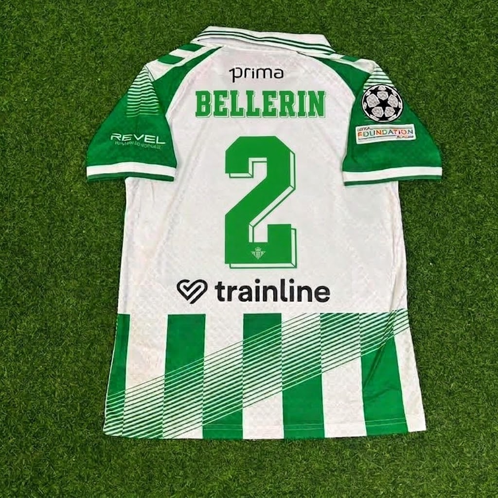 Héctor Bellerín #2 Real Betis 2027 Home New Season Green White Football Jersey – Back View