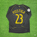 Portugal 2006 World Cup Long Sleeve Black Retro Football Jersey – Helder Postiga – Back View