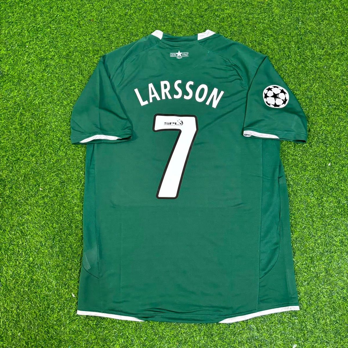Celtic Home Retro Jersey – Henrik Larsson #7 – Back View