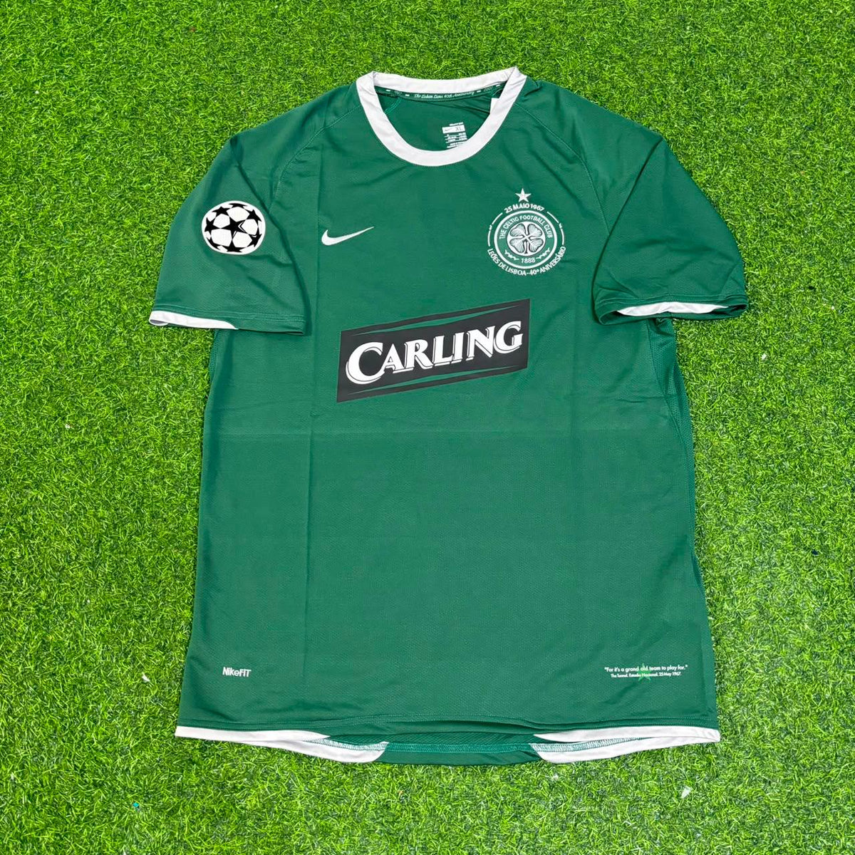 Celtic Home Retro Jersey – Henrik Larsson #7 – Front View