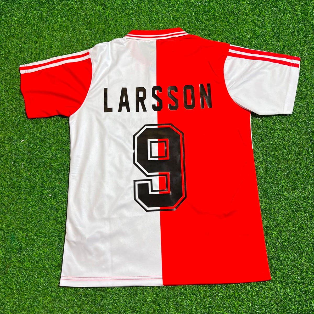 Henrik Larsson Feyenoord 1994/95 Season Home Retro Football Jersey – Back View