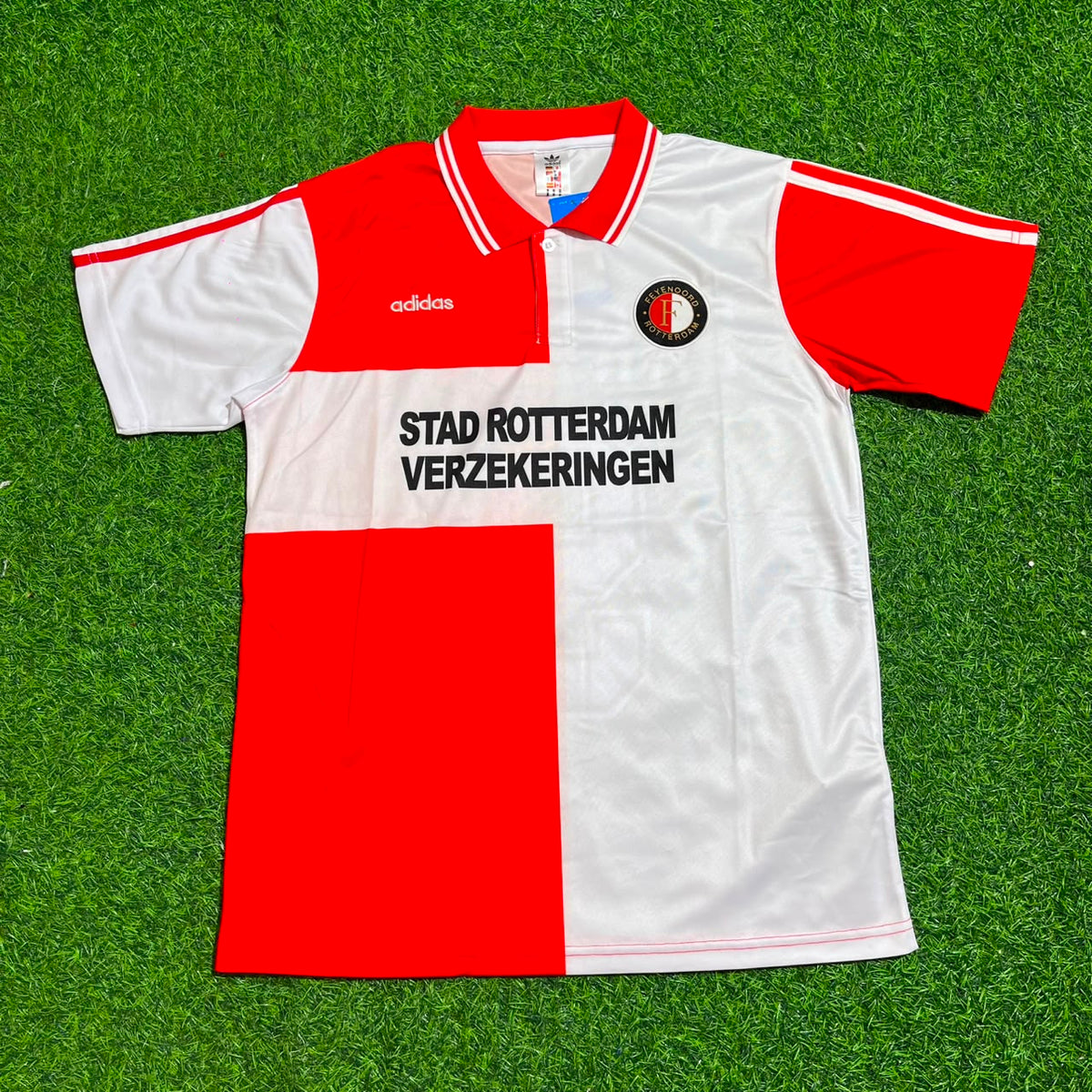 Henrik Larsson Feyenoord 1994/95 Season Home Retro Football Jersey – Front View
