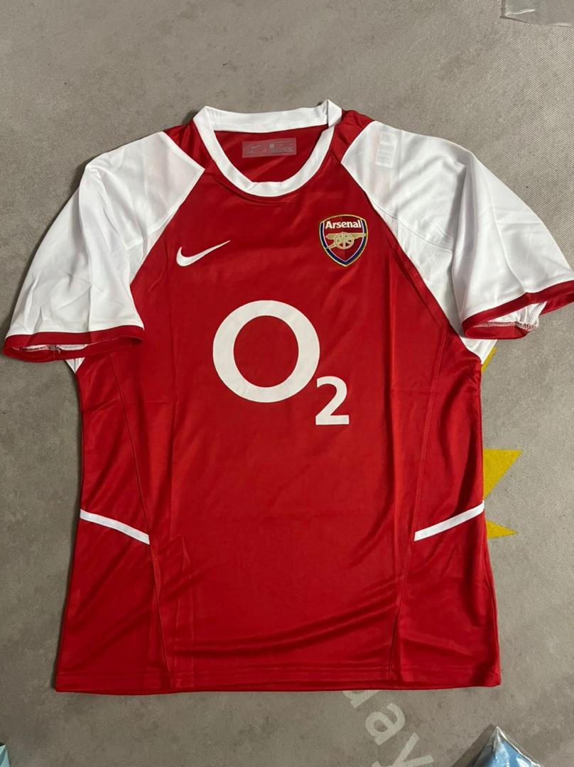 Viktor Gyökeres 14 - Arsenal o2 2002/03 Home Retro Kit Jersey Soccer – 6