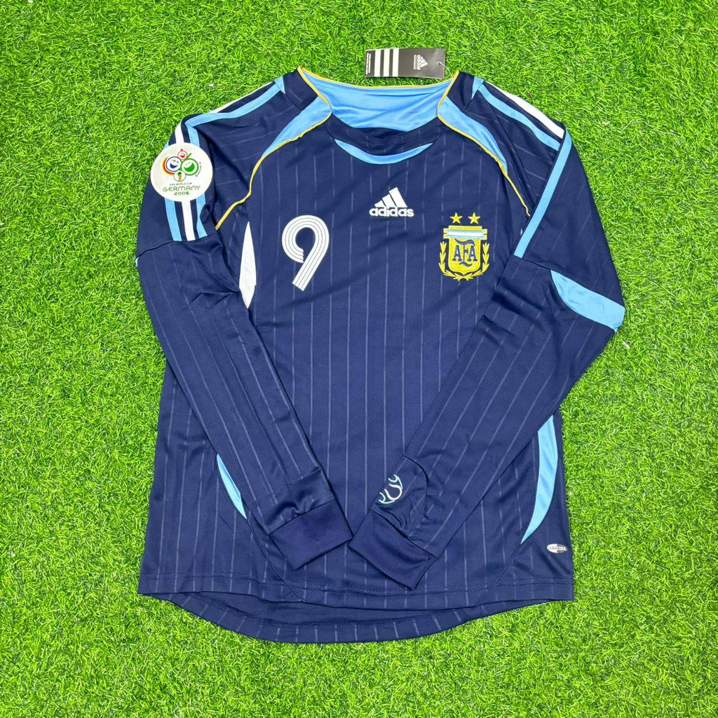 Argentina 2006 World Cup Long Sleeve Retro Football Jersey – Hernan Crespo – 4