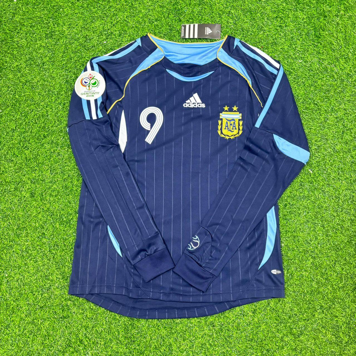 Argentina 2006 World Cup Long Sleeve Retro Football Jersey – Hernan Crespo – 4