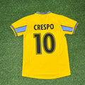 1998/00 Hernán Crespo Lazio Yellow Retro Football Jersey – Back View