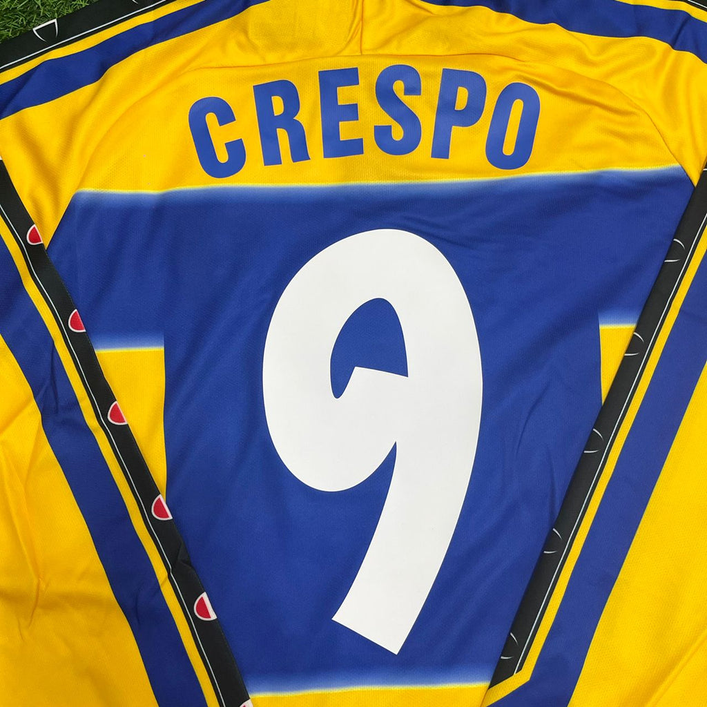 1999/00 Hernán Crespo Parma Retro Long Sleeve Football Jersey Collection – Detailed View