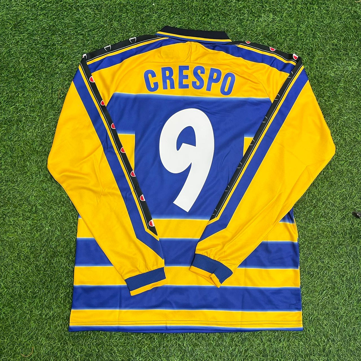 1999/00 Hernán Crespo Parma Retro Long Sleeve Football Jersey Collection – Back View