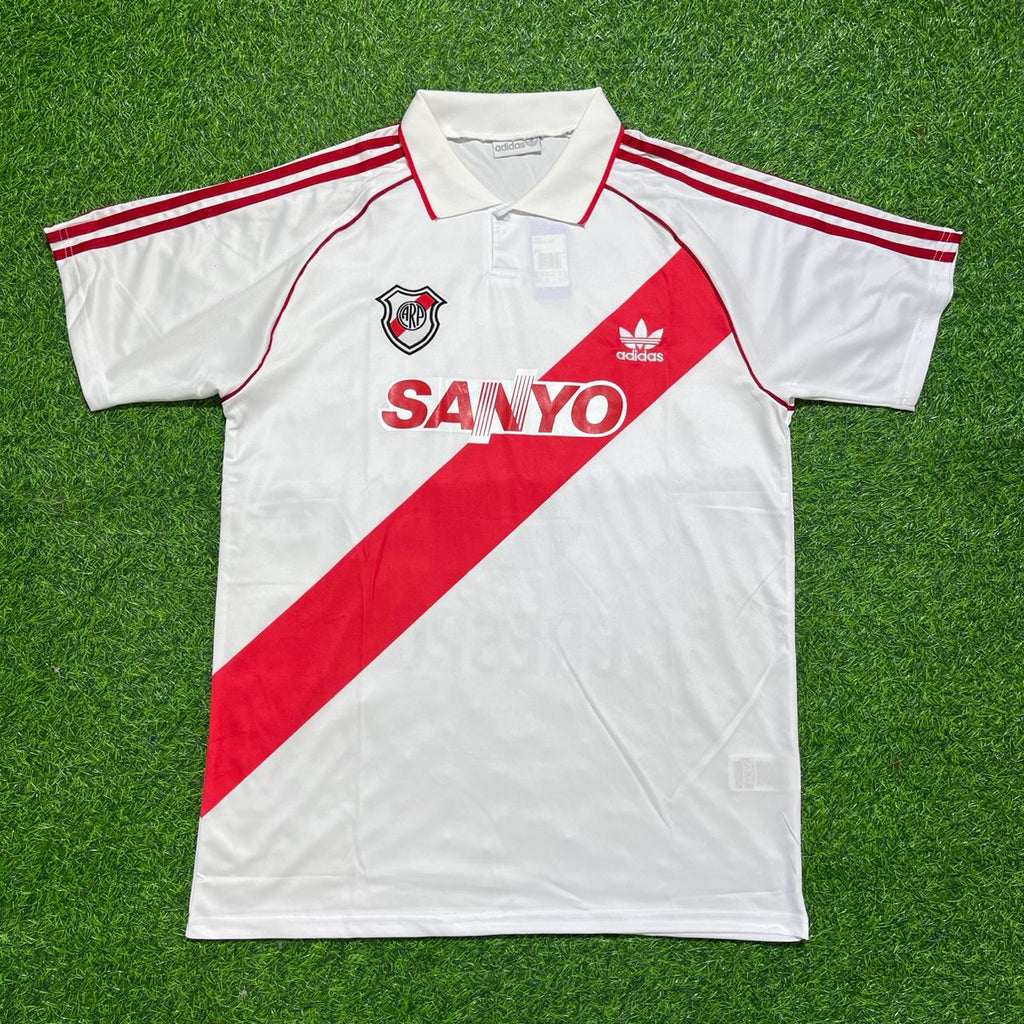 Norberto Alonso River Plate Retro Home Football Jersey – Front View