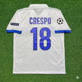 Inter 2009/2010 White Retro Football Jersey – Hernan Crespo – Back View