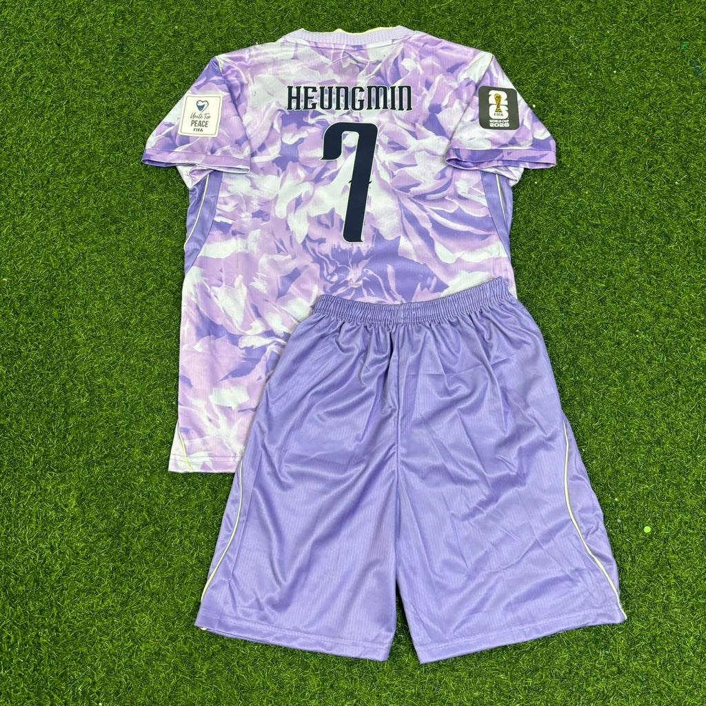 Heung-Min Son South Korea 2026 World Cup Away Kids Football Jersey – Back View