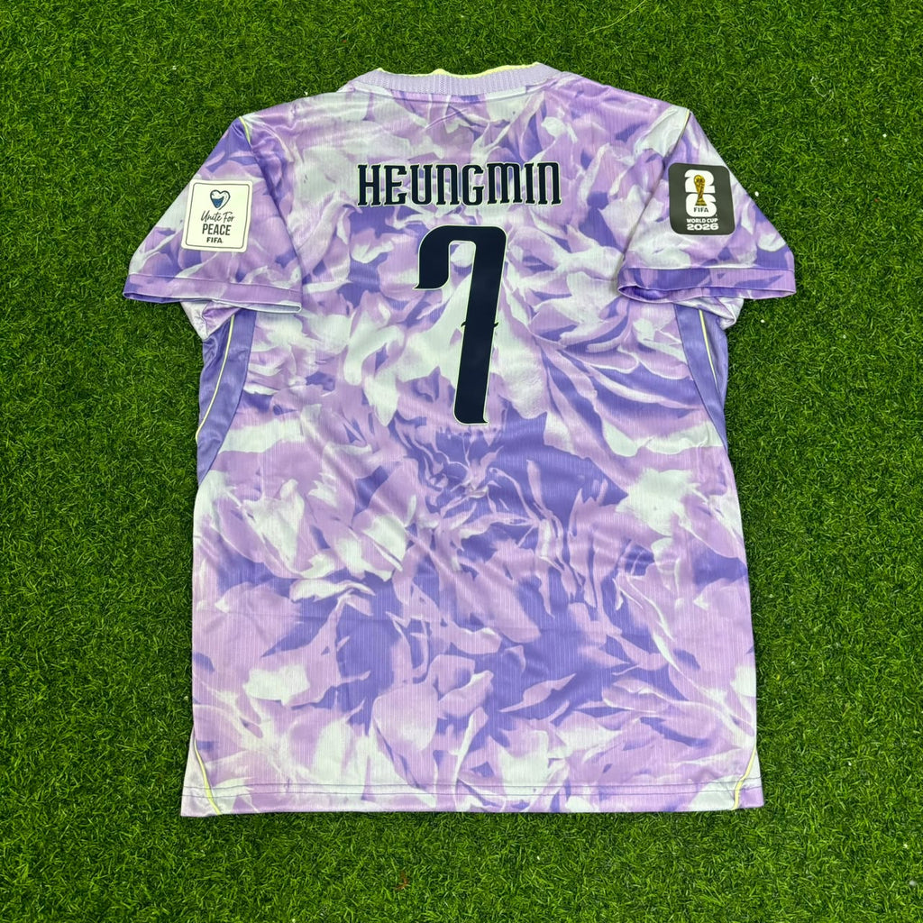 Heung-Min Son South Korea 2026 World Cup Away Kids Football Jersey – Detailed View