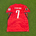Heung-Min Son South Korea 2026 World Cup Red Football Jersey – Back View