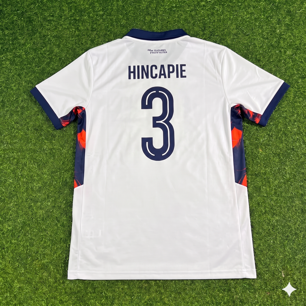 Piero Hincapie #3 Ecuador 2026 World Cup White Football Jersey – Back View
