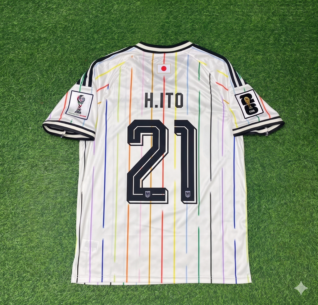 Hiroki Ito Japan World Cup 2026 Away White Football Jersey – Back View