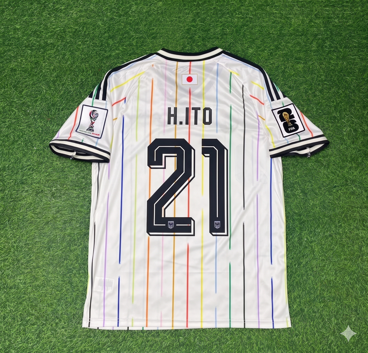 Hiroki Ito Japan World Cup 2026 Away White Football Jersey – Back View