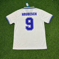 Horst Hrubesch #9 Hamburger SV 1979/80 Weißes Heimtrikot Retro – Back View
