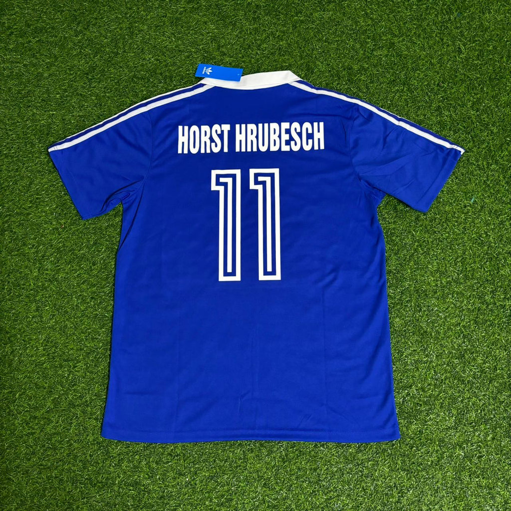 Horst Hrubesch Hamburger SV 1979/80 Blaues Heimtrikot Retro – Back View
