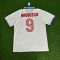 Horst Hrubesch Hamburger SV 1979/80 Weißes Heimtrikot Retro – Back View