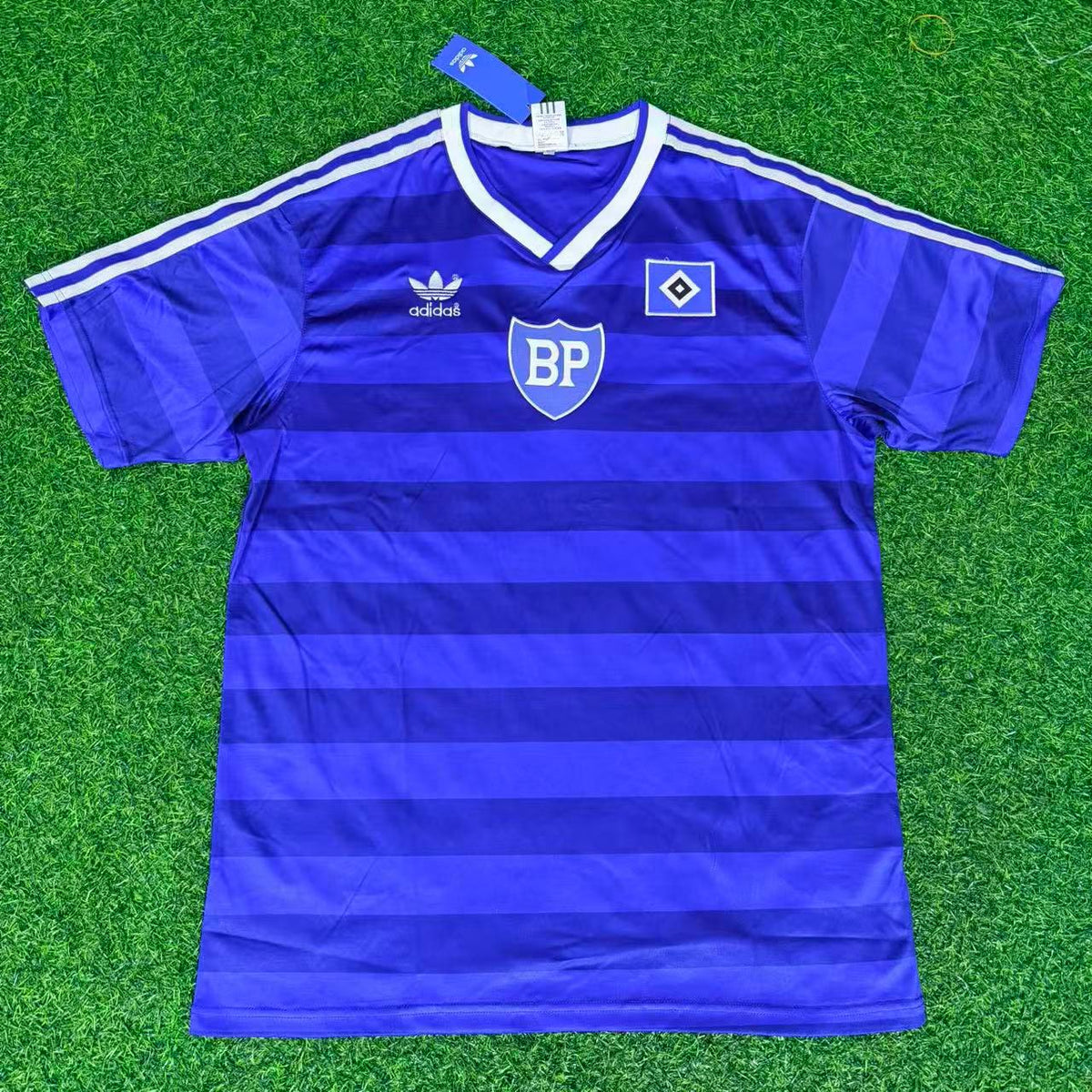 Hamburger SV Retro Heimtrikot 1986 Blau Fußball HSV 1986 Blaues Heimtrikot – Detailed View