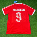Horst Hrubesch Hamburger SV Rotes Heimtrikot Retro – Back View