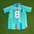 1996 Hristo Stoichkov #8 Barcelona 1997 Home Retro Football Jersey – Back View