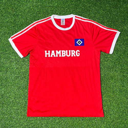 1974/75 HSV Rotes Heimtrikot Fußball Hamburger SV Retro – Back View