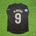 2012 Portugal EURO Hugo Almeida #9 Away Black Long Sleeve Retro Football Jersey – Back View