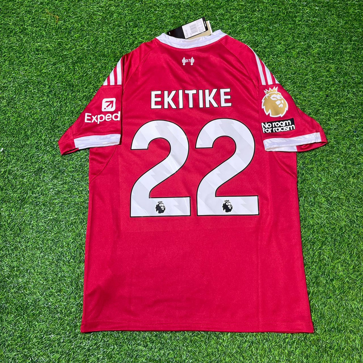 2025/26 Hugo Ekitiké Liverpool Home Football Jersey Collection – Back View