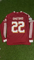 Hugo Ekitike Liverpool Long Sleeve Football Jersey – Back View