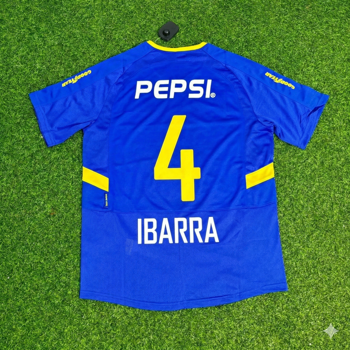 Boca Juniors Retro Jersey – Hugo Ibarra – Back View