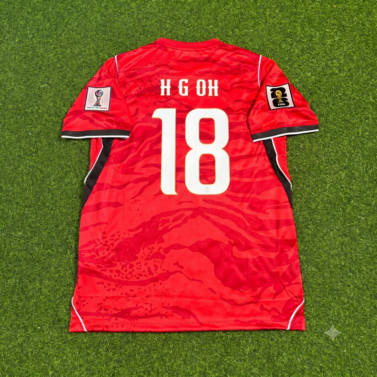 Hyeon-gyu Oh South Korea 2026 World Cup Red Football Jersey – Back View