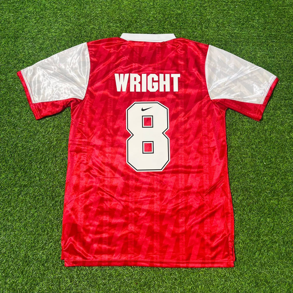 Ian Wright Arsenal 1994–96 Home Red Retro Football Jersey – Back View