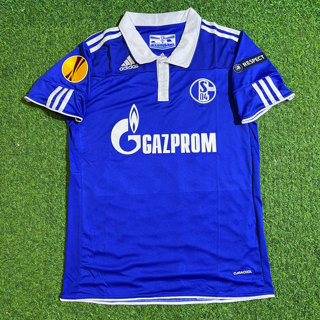 Ibrahim Afellay Schalke 04 2011-2012 Retro Football Jersey – Front View