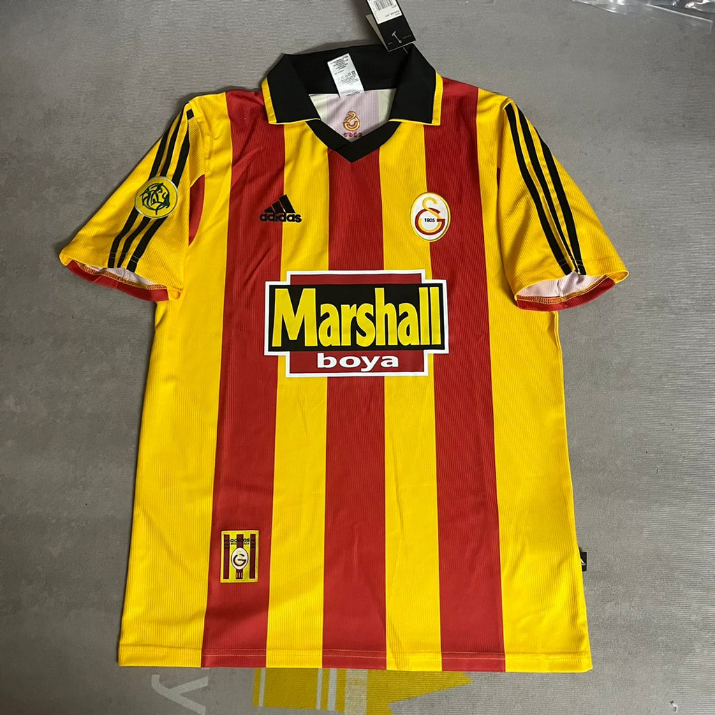 2000 Bulent Korkmaz Galatasaray UEFA Retro Nostalji Formasi Football Home Football Jersey – 5