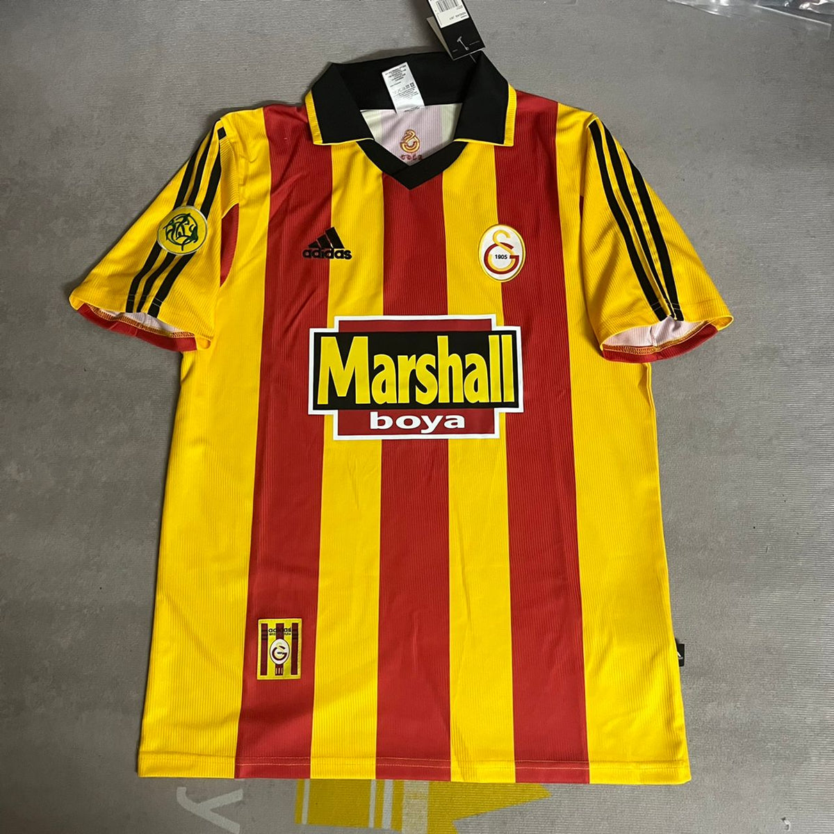 2000 Mario Jardel Galatasaray UEFA Retro Nostalji Formasi Football Home Football Jersey – Detailed View