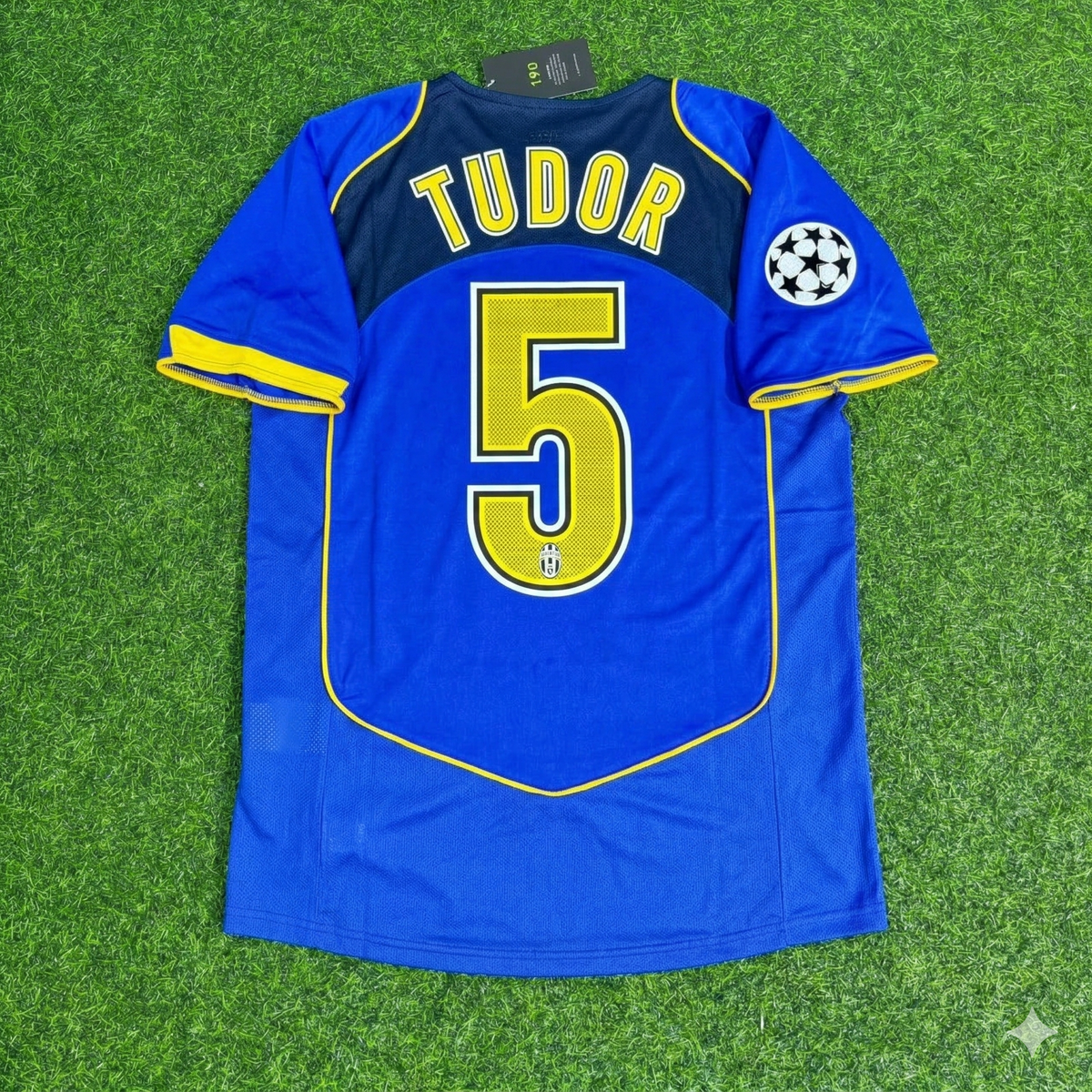 Juventus 2004-2005 Blue Retro Jersey | Kit | | – Igor Tudor – Back View